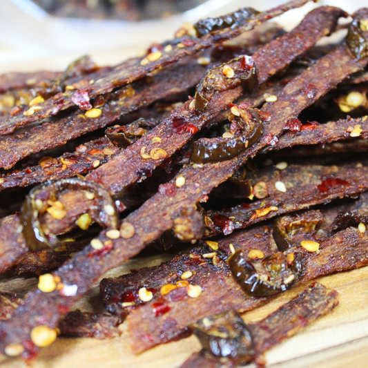 Jalapeño Chipotle Jerky Chips With Pieces